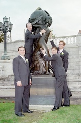 Groomsmen Molesting Statue2
